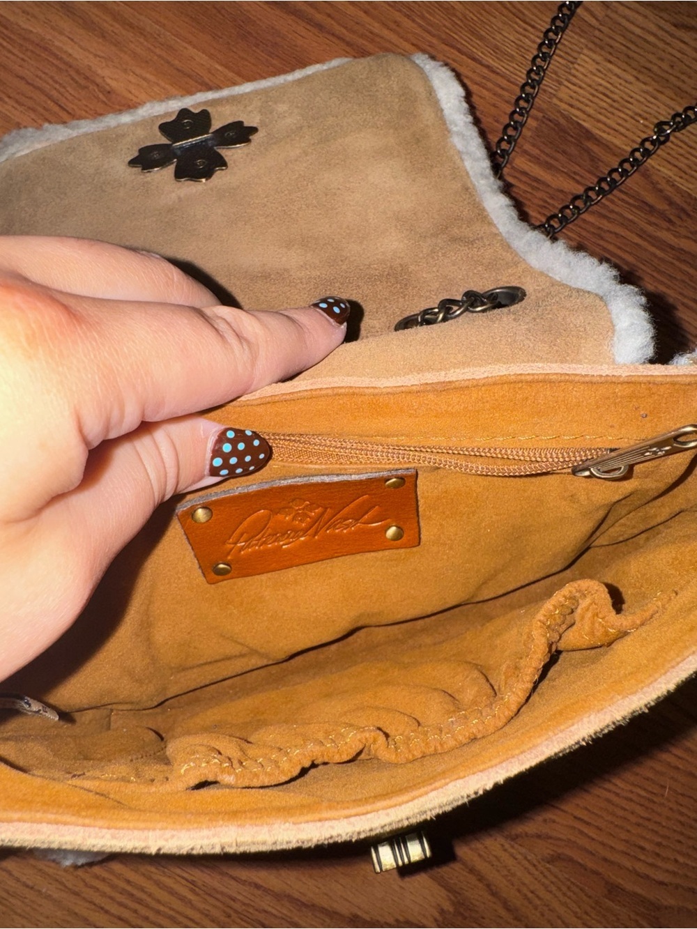Patricia Nash Harlow Suede Flap Bag - Picture 5 of 5